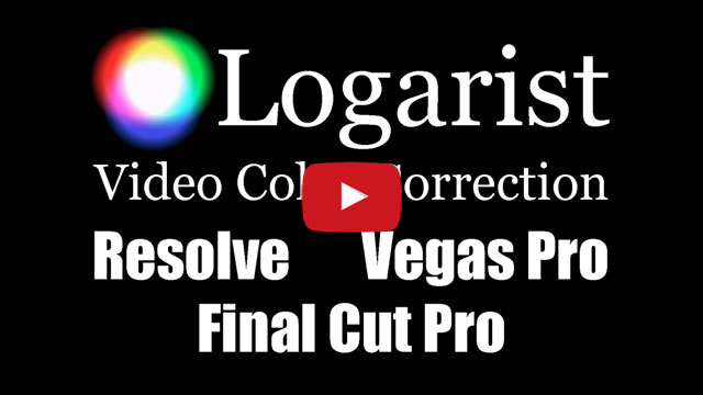 YouTube: Logarist in DaVinci Resolve, Vegas Pro, and Final Cut Pro X